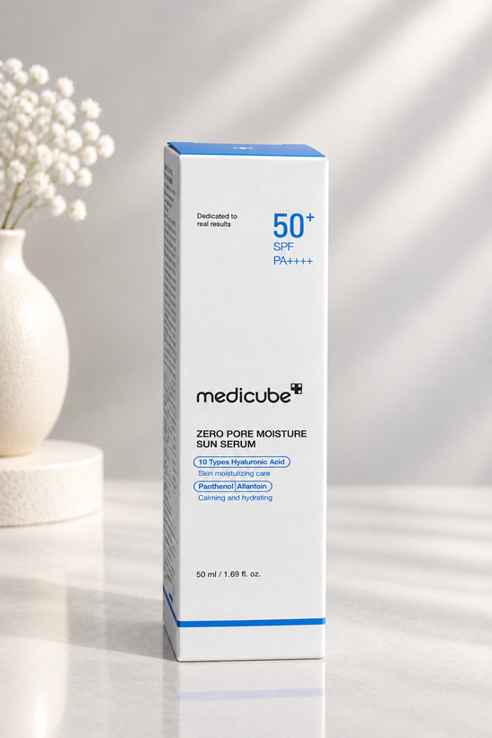سرم ضد آفتاب آبرسان و منافذ زیرو پور مدیتیوب SPF 50+ PA++++ حجم ۵۰ میل