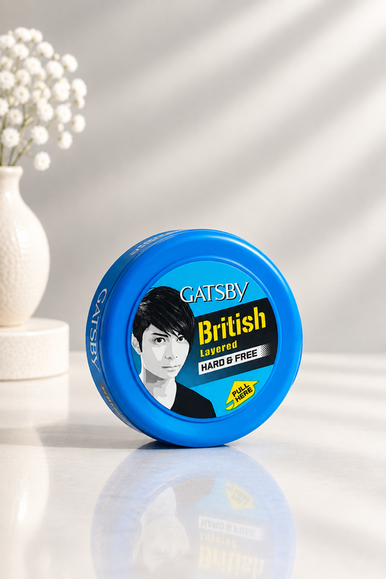 واکس مو گتسبی آبی مدل British Layered وزن ۷۵ گرم